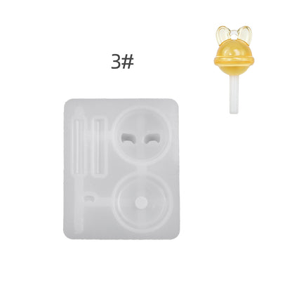 Cute Animal Lollipop Pendant Resin Mold