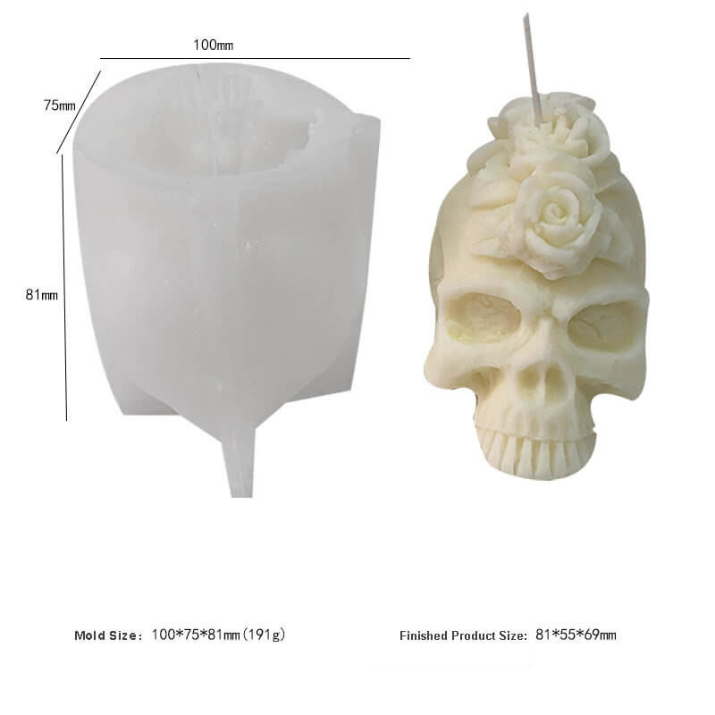 Rose Skull Ornament Resin Mold – IntoResin