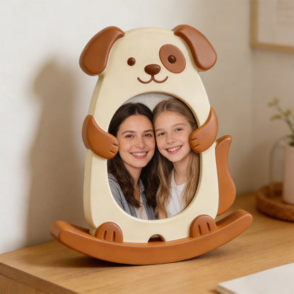 Cat, Dog & Dinosaur Seesaw Photo Frame Resin Mold