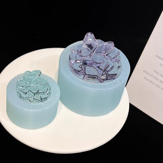 Molde de resina para adorno de pila de hielo con forma de mariposa hecho a mano 