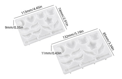 2pcs Magic Wand Decorative Ornament Resin Molds