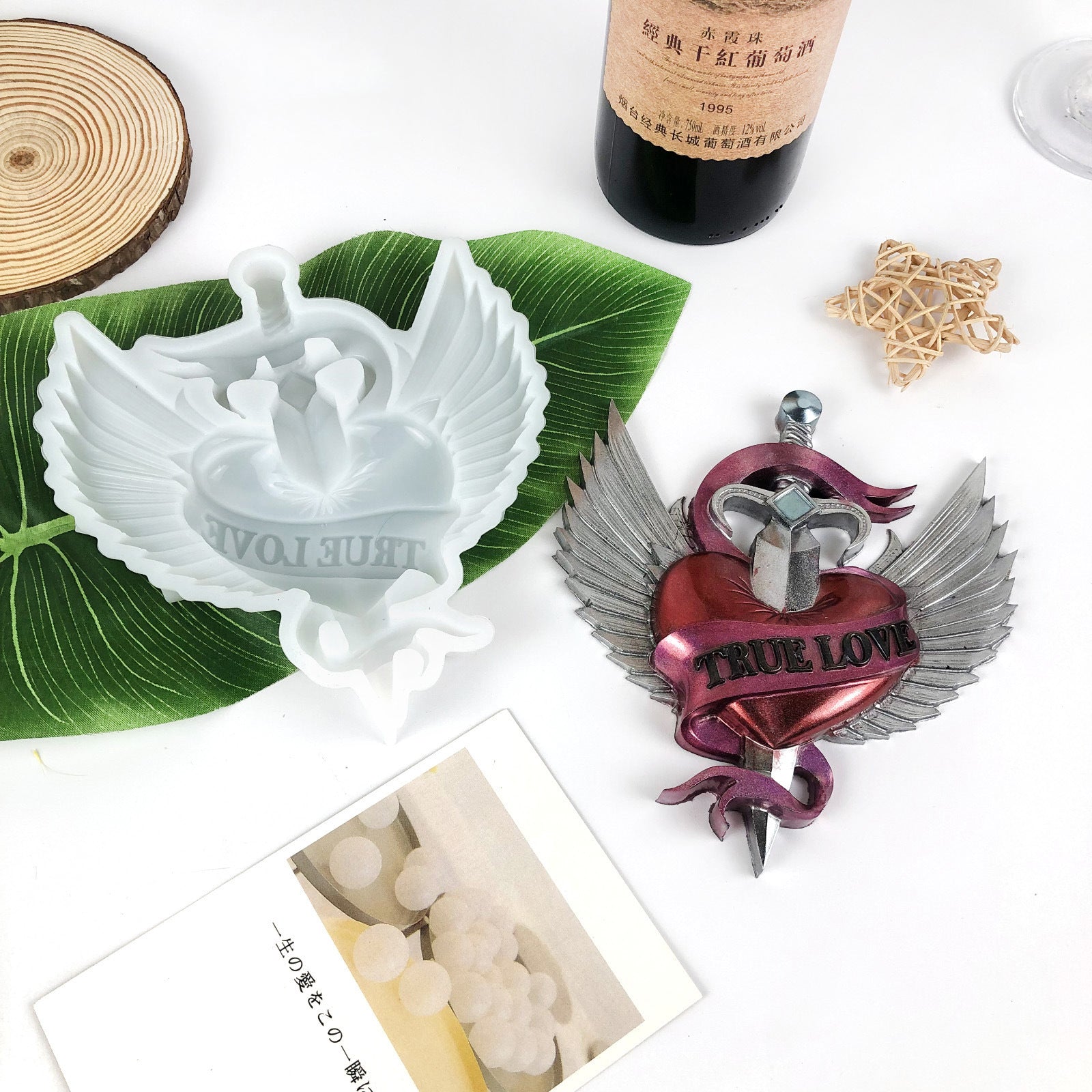 Love Wings Wall Hanging Resin Mold