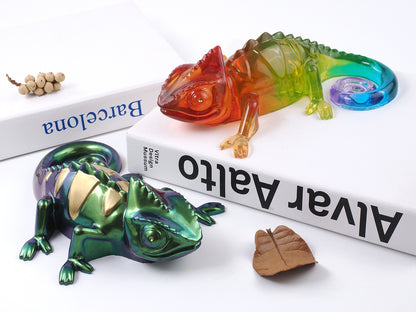 Molde de resina con forma de lagarto 