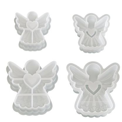 Winged Angel Heart Ornament Resin Mold