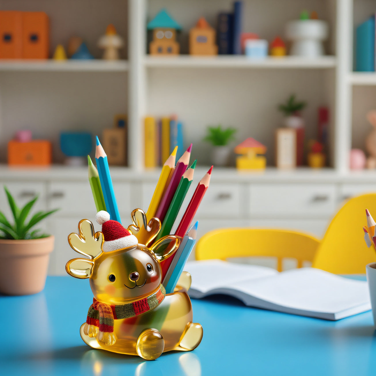 Adorable Deer Candle Holder Ornament Resin Mold