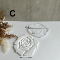 3pcs Flower Coaster Tray Resin Molds