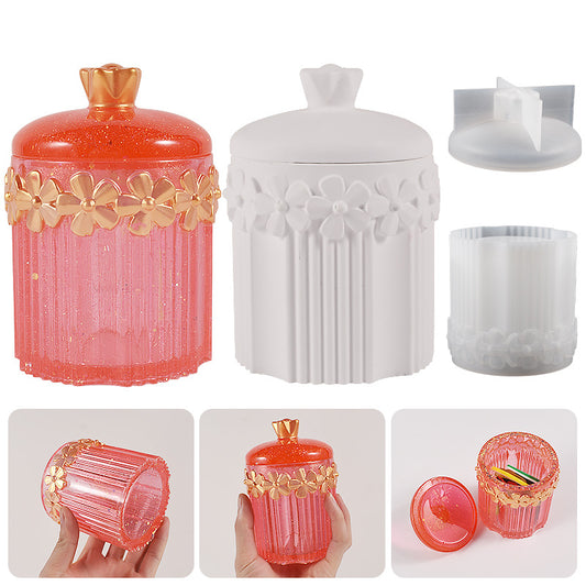 Resin Mold with Patterned Storage Jars