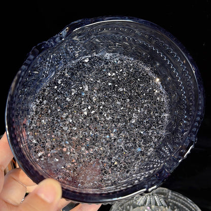 Handmade Crystal Cluster Bow Storage Resin Mold