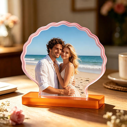 Heart-Shaped Shell Photo Frame Resin Mold