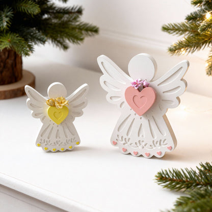 Winged Angel Heart Ornament Resin Mold
