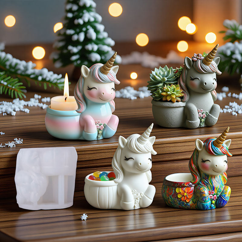 Unicorn Storage Jar Resin Mold