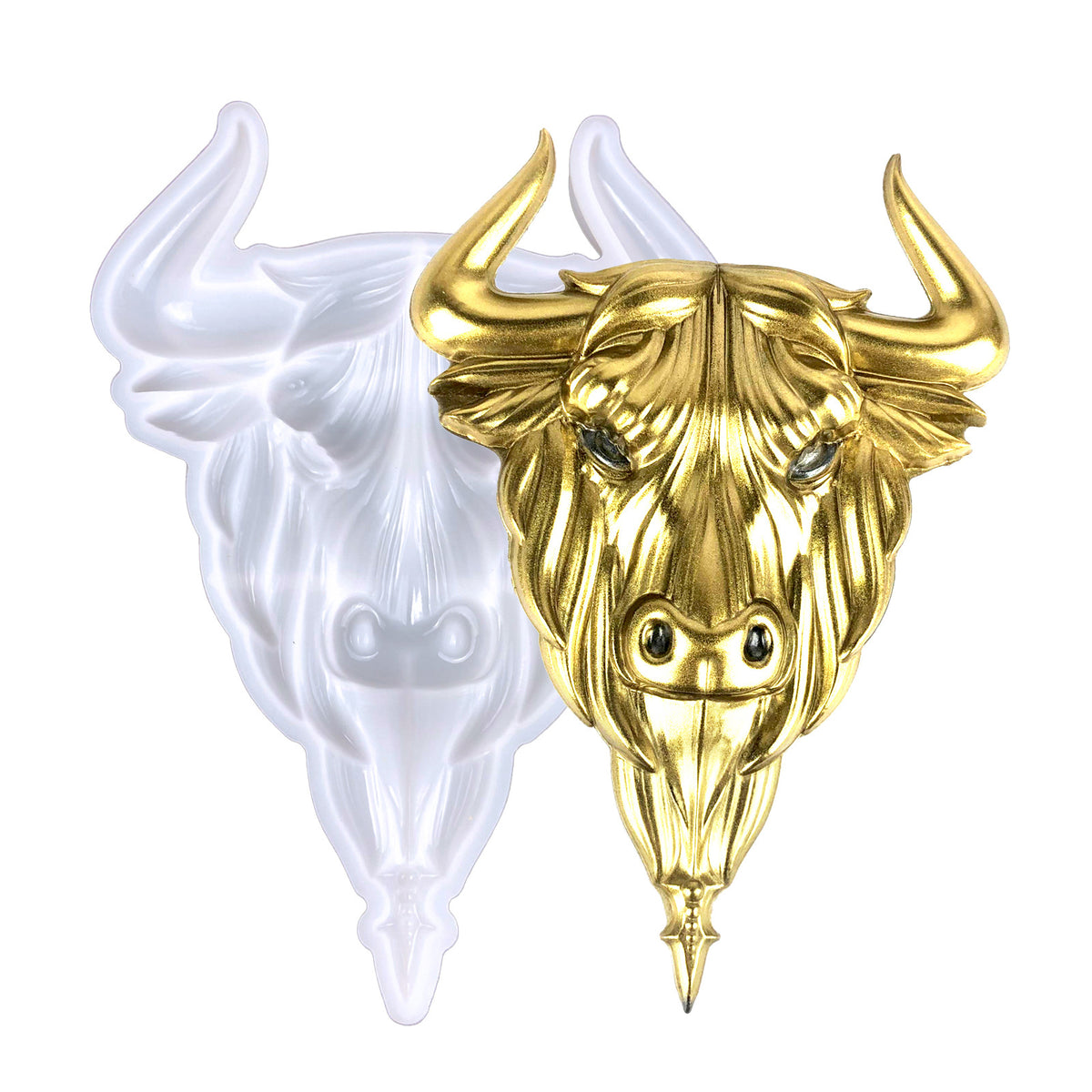 Bull Head Ornament Resin Mold