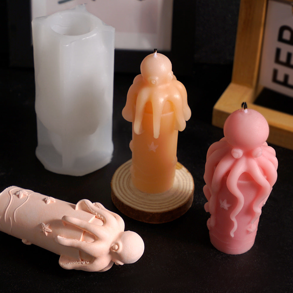 Octopus Cylinder Resin Mold