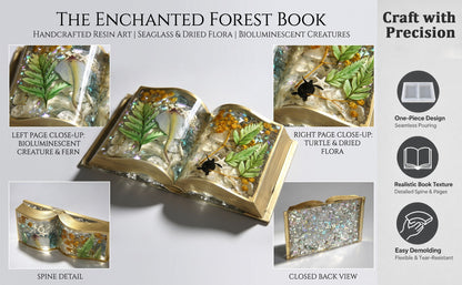3D Pop-Up Book Figurine Resin Mold