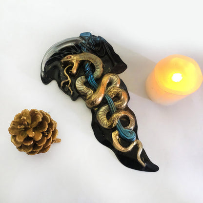 Snake Cross Ornament Decoration Resin Molds