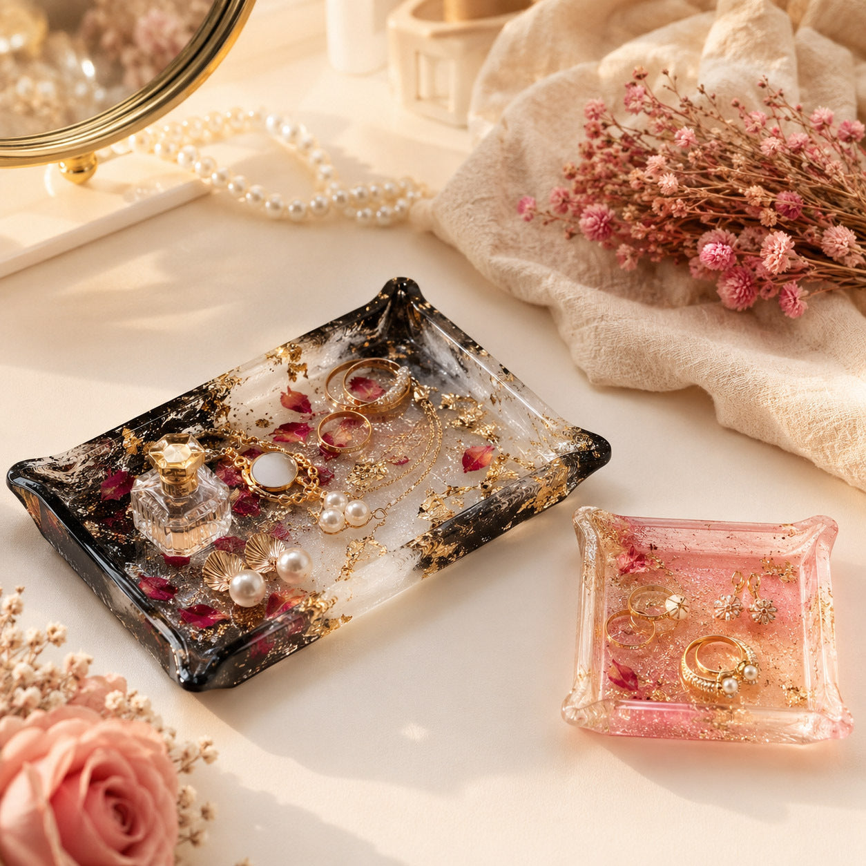 Folded Edge Tray Resin Mold