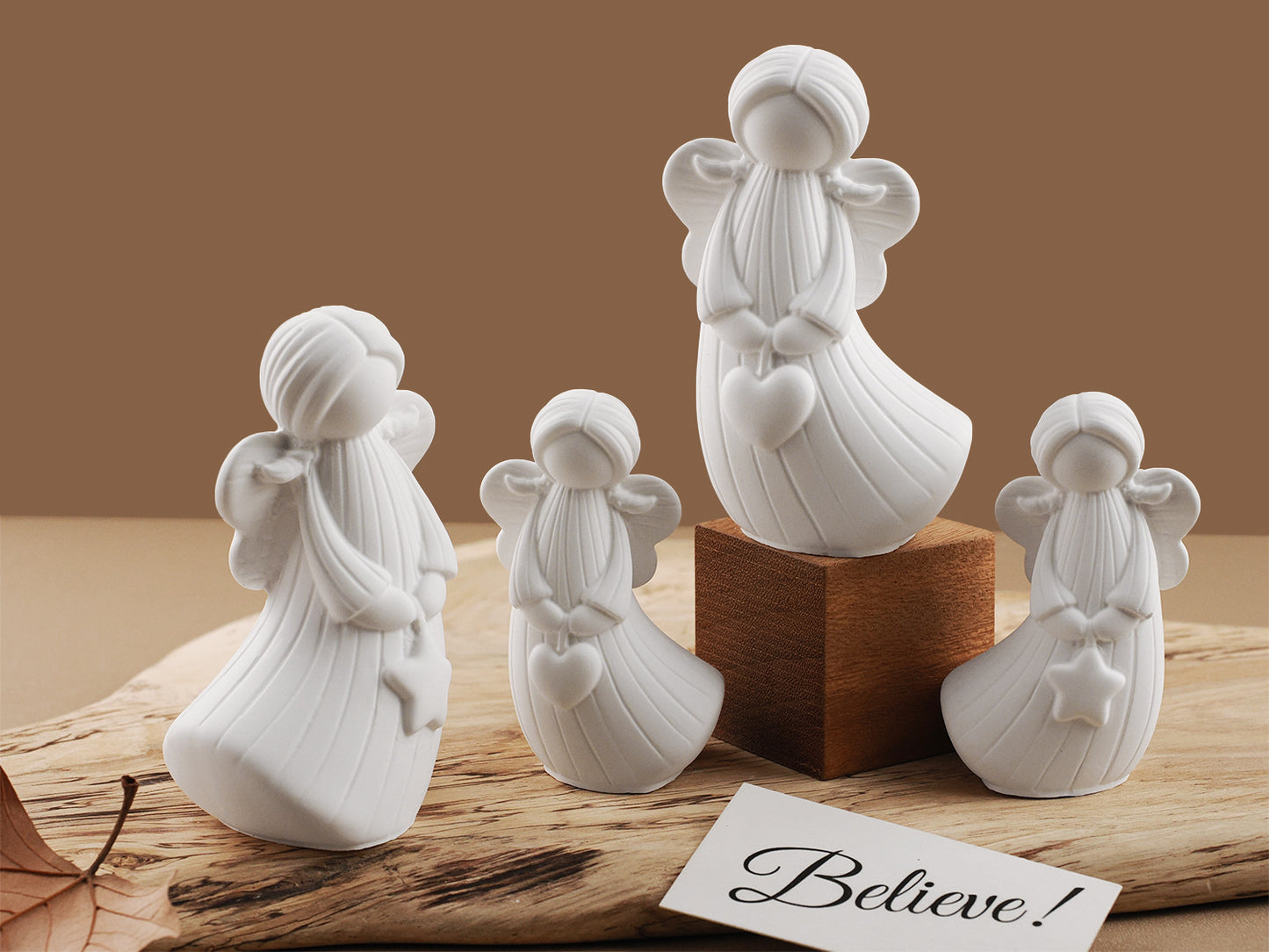 Heart Star Little Angel Ornament Resin Mold