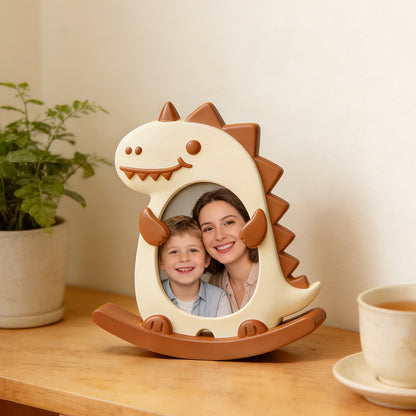 Cat, Dog & Dinosaur Seesaw Photo Frame Resin Mold