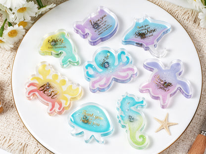 Ocean Animal Shaker Embellishment Resin Mold Set