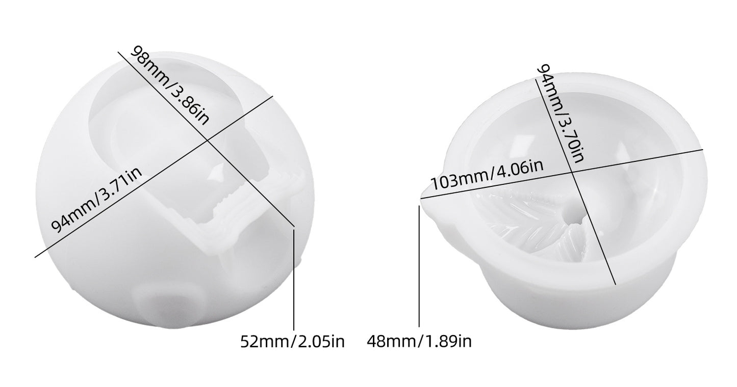 Apple House Storage Jar Resin Mold