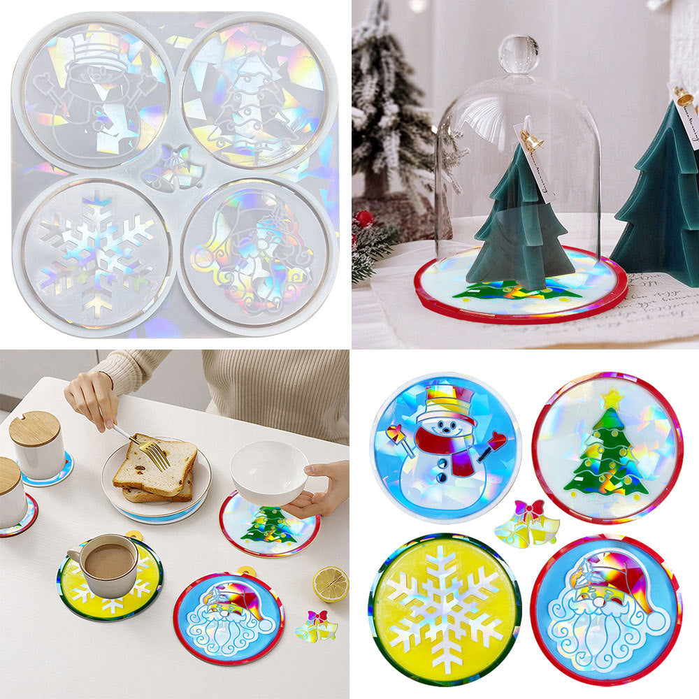Laser Christmas Coasters Hanging Decorations Resin Molds – IntoResin