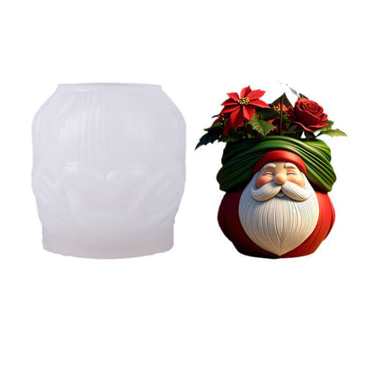 Santa Claus Storage Jar Resin Mold