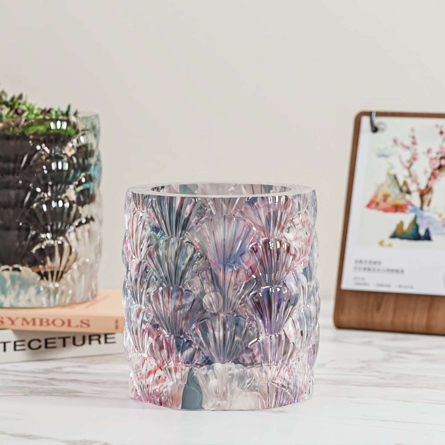 Shell-Covered Storage Jar Resin Mold