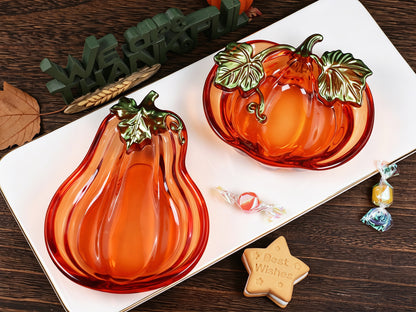 Long & Short Pumpkin-Shaped Storage Tray Resin Mold Set
