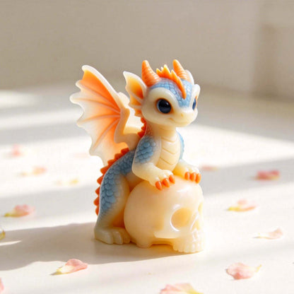 Evil Dragon Skeleton Figurine Resin Mold
