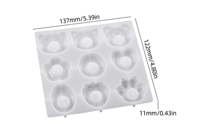 Cute Animal Brooch Resin Mold for Glasses Holders