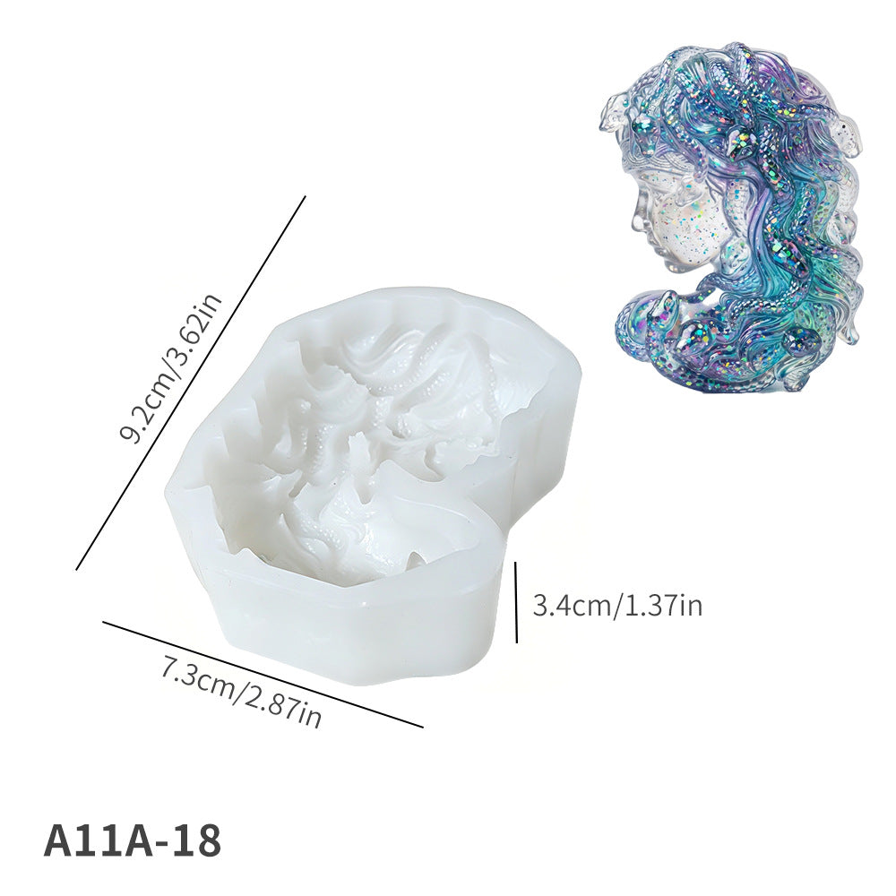 Medusa Figurine Resin Mold