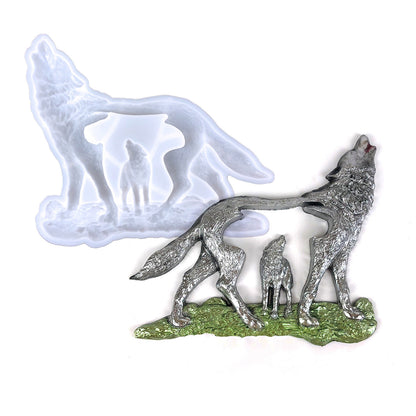 Wolf Wall Hanging Resin Mold