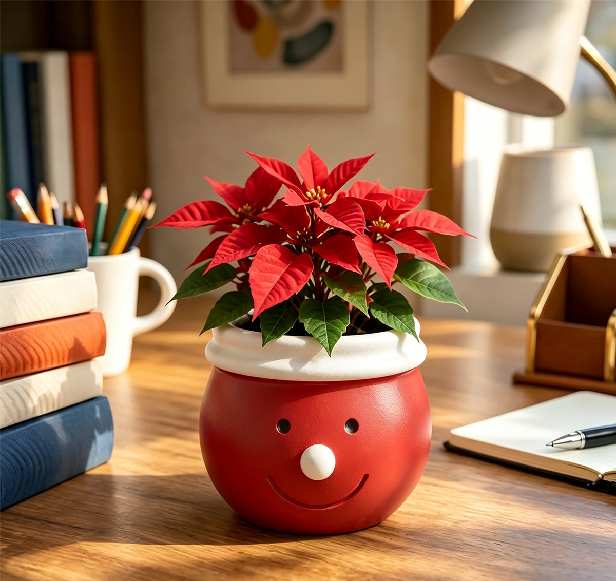 Cute Snowman Storage Jar & Planter Figurine Resin Mold