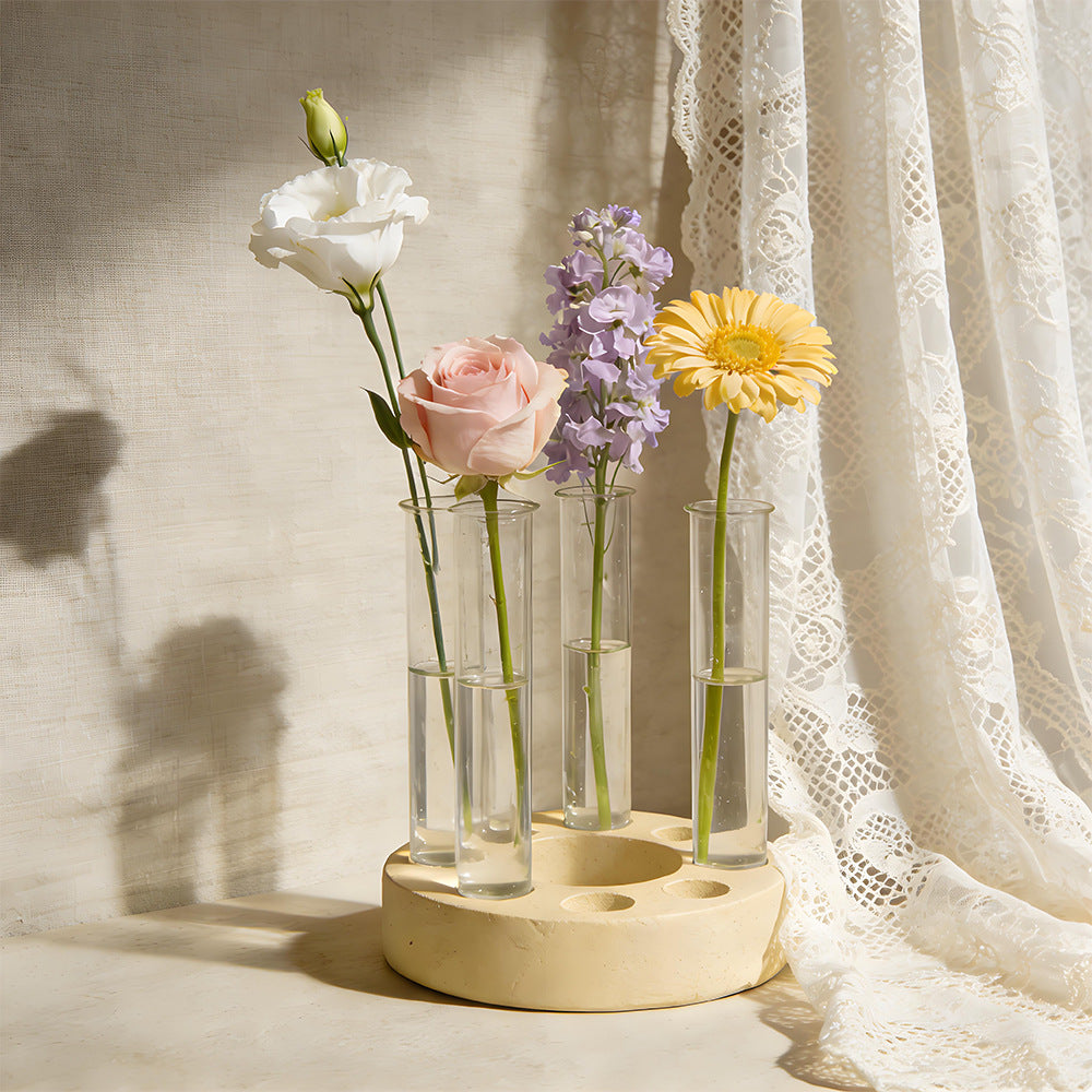 Test Tube Hydroponic Flower Stand Resin Mold