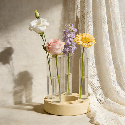 Test Tube Hydroponic Flower Stand Resin Mold