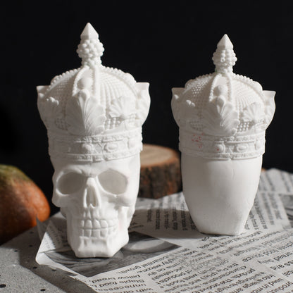 Crowned Skull Ornament Resin Mold