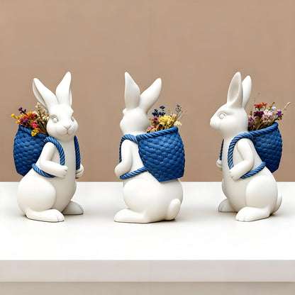 Rabbit Carrying a Backpack Ornament Resin Mold