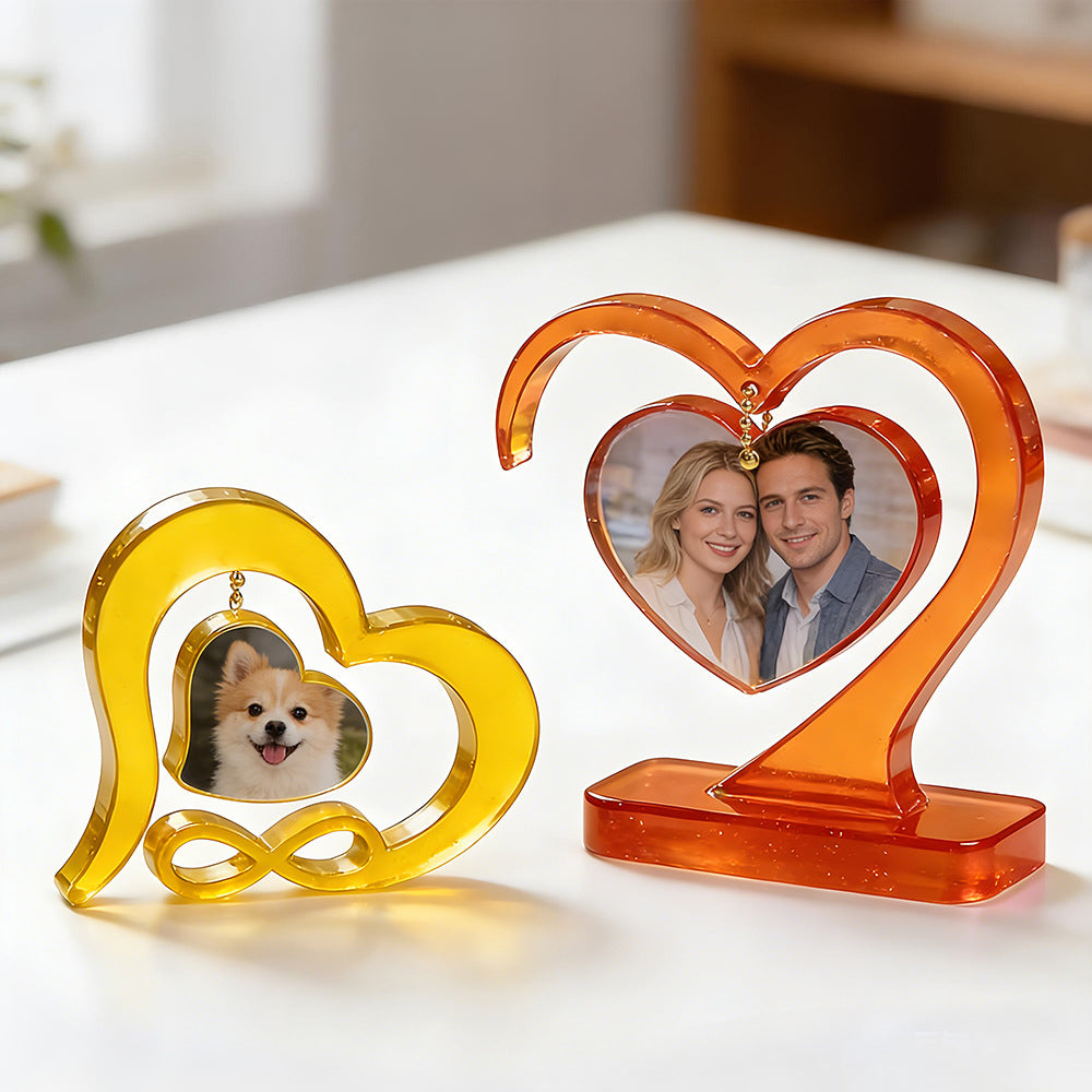 Heart-Shaped Photo Frame Resin Mold
