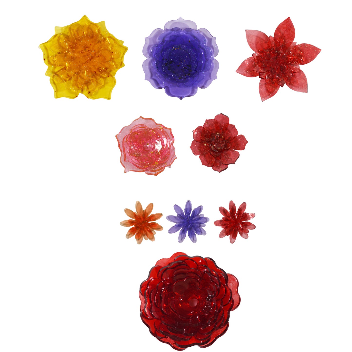 Stackable Flower Resin Mold
