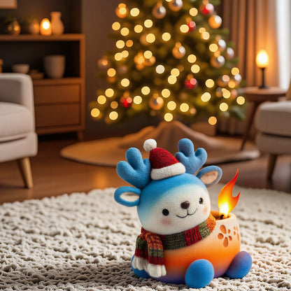 Adorable Deer Candle Holder Ornament Resin Mold