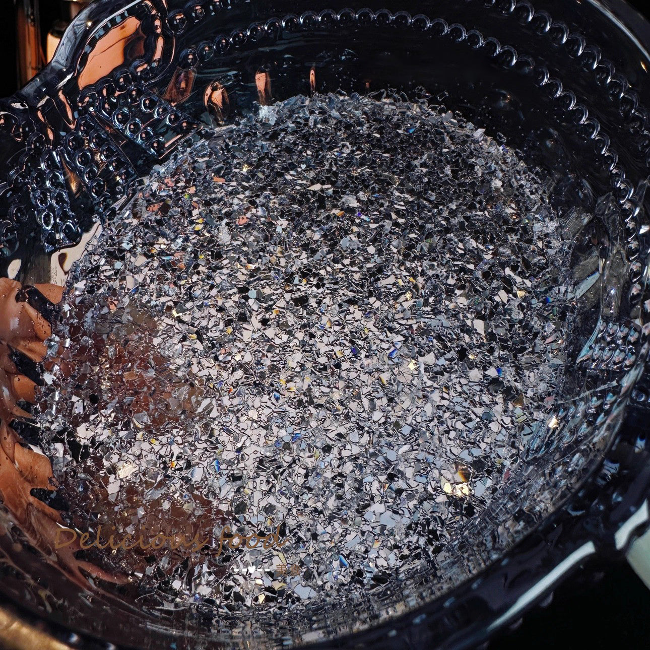 Handmade Crystal Cluster Bow Storage Resin Mold