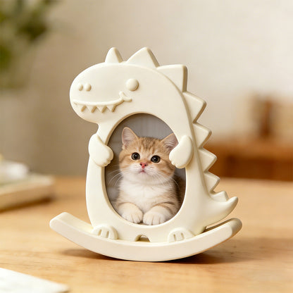 Cat, Dog & Dinosaur Seesaw Photo Frame Resin Mold