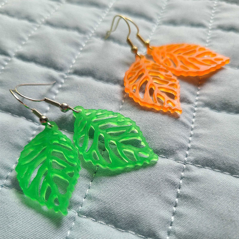 6pcs Leaf Vein Jewelry Accessories Resin Molds
