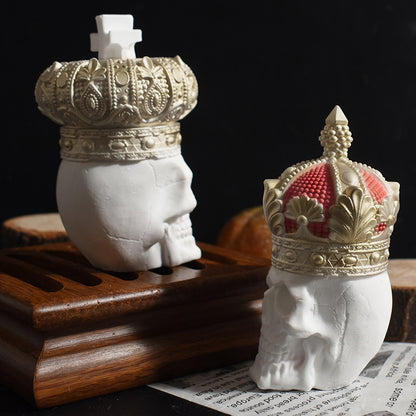 Crowned Skull Ornament Resin Mold