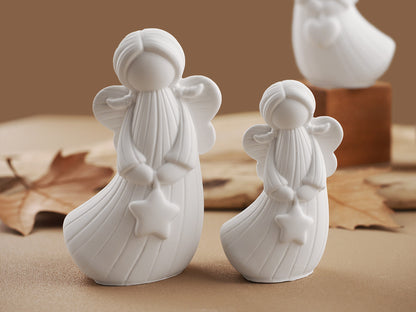 Heart Star Little Angel Ornament Resin Mold