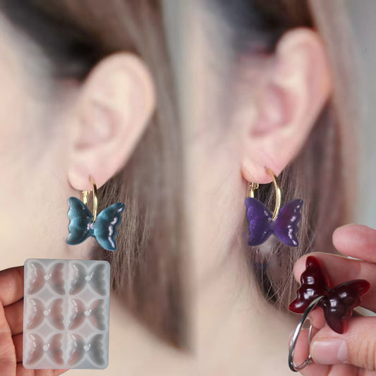 Adorable Butterfly Earrings Resin Mold