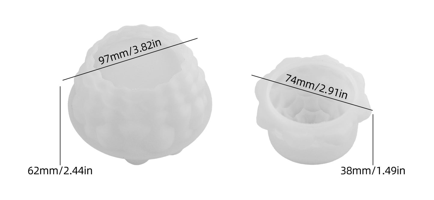 Pinecone Storage Jars Resin Mold