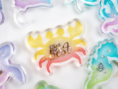 Ocean Animal Shaker Embellishment Resin Mold Set