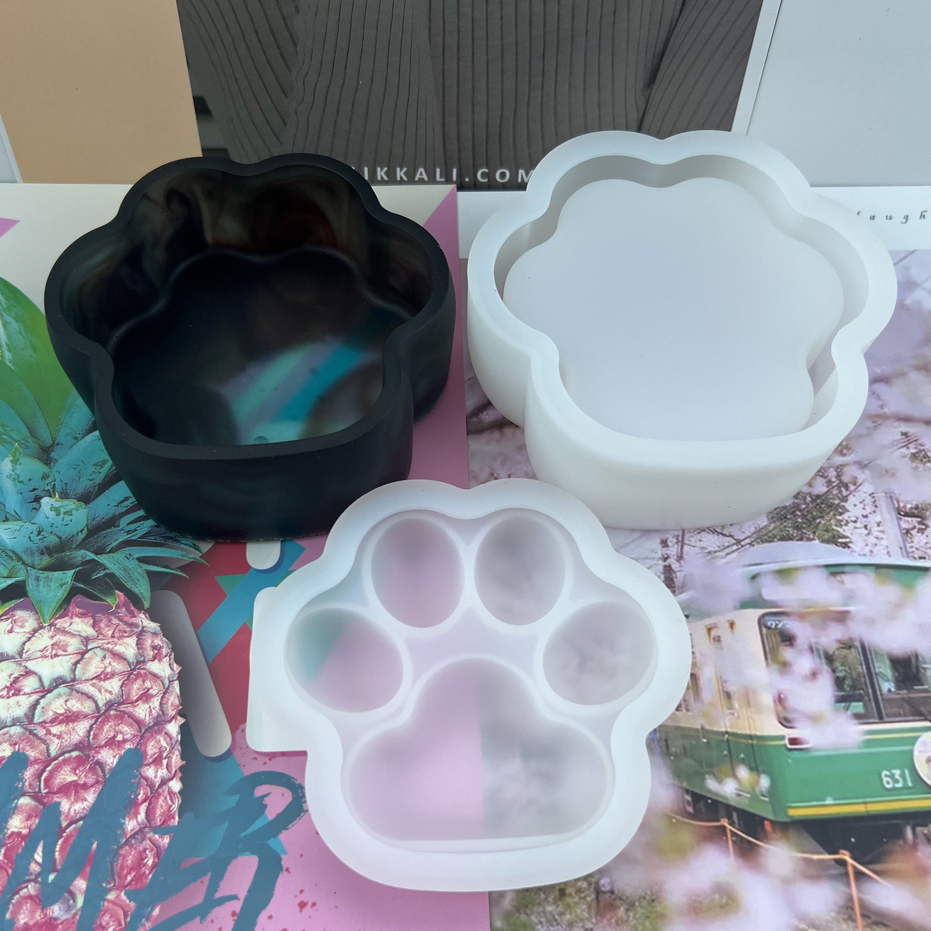 Frosted Effect Cat Claw Storage Box Mold