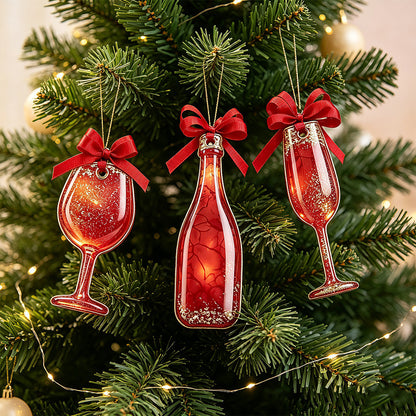 2pcs Christmas Hanging Ornament Resin Molds